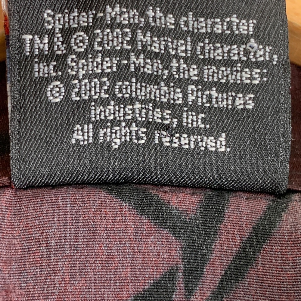 Vintage 2002 Spider-Man Shirt Men 2XL Movie Promo AOP Marvel Y2K - Picture 3 of 8